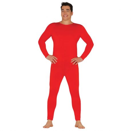 Disfraz con Maillot para Hombre Rojo