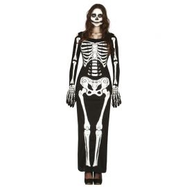 Dames skelet kostuums voor vrouwen in lange jurken
