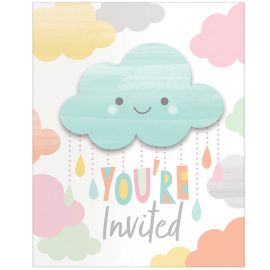 Wolken Uitnodigingen - 8 stuks