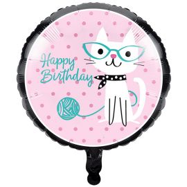 online Katten "Happy Birthday" Ballon bestellen