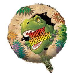 Dinosaurus Happy Birthday Ballon - (45 cm)