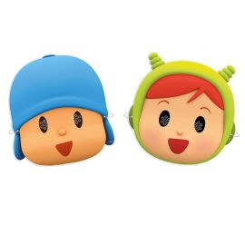 Pocoyo en Nina Maskers - 6 stuks