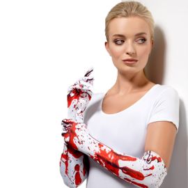 Handschoenen met bloedspetters