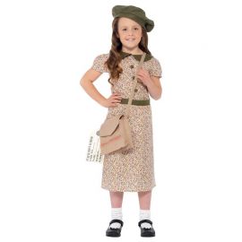 Tweede Wereldoorlog evacué-kostuums voor meisjes