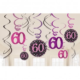 12 hangers 60 Roze