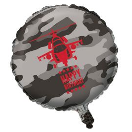 Camouflage Helikopter Ballon - (45 cm)