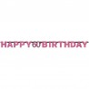 60 jaar Happy Birthday Roze