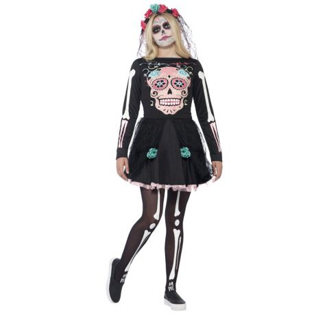 Disfraz de Sweetle Calavera de los Muertos para Mujer