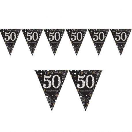 Vlaggetjes verjaardag 50 jaar 