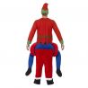 Disfraz de Santa Piggyback para Hombre