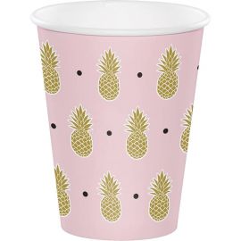 8 Pineapple Wedding bekertjes 255 ml