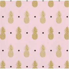 16 Servilletas Pineaple Wedding 25 cm