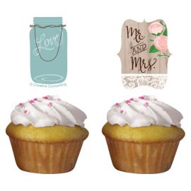 Cupcake Kit voor Rustieke Bruiloft