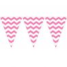 Guirnalda Triangular Chevron Rosa