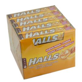 Halls Honing & Citroen Suikervrije Doos 20 Eenheden