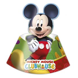 Mickey Mouse Clubhuis Papieren Hoedjes - 6 stuks