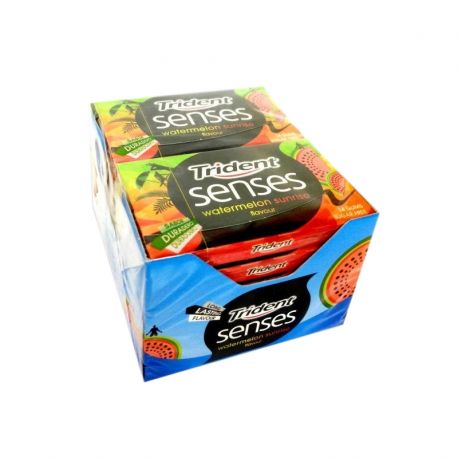 Caja Trident Senses de Sandia 12 Uds