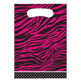 Roze Zebra Zakjes - 8 stuks