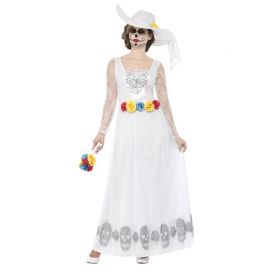 Disfraz de Novia Blanco del Día de los Muertos