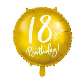 18 jaar Gouden Metallic Ballon