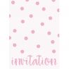 8 Invitaciones con Lunares