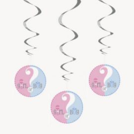 3 Gender Reveal Hangers