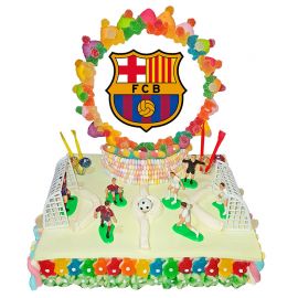 Barcelona Voetbalveld Snoepjes Taart Goedkope bestellen