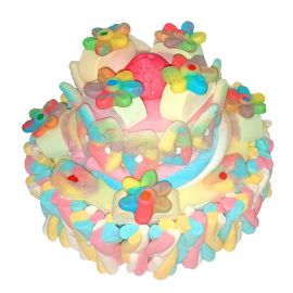 2 verdiepingen Gekleurde Jelly Bean Cake