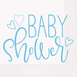 16 Servetten Baby Shower Servetten 33 cm