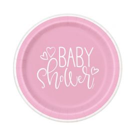 8 Baby Shower Borden Baby Shower Meisje 18 cm