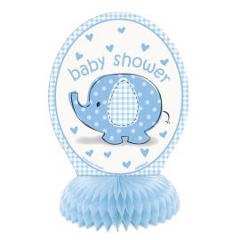 4 Mini Baby Shower Olifant Jongen Centrepieces