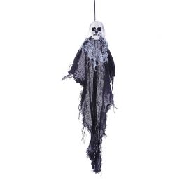 Hangende Halloween Schedel met Kleren