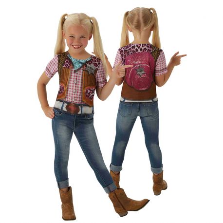 Camiseta de Disfraz de Cowgirl Infantil