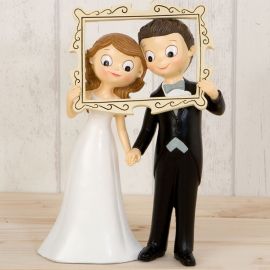 Figuur van bruid en bruidegom Fotokader