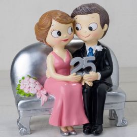 Figura para Tarta Bodas de Plata