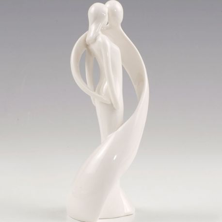 Figura de Porcelana de Novios Envolventes