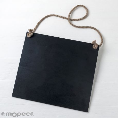 Pizarra Negra con Cordel 30 x 27 x 0,5cm