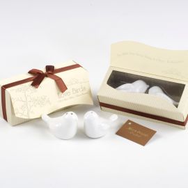 Set peper- en zoutstel voor vogels in geschenkverpakking