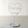 Joyero Blanco de Metal Love 30cm