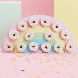 Regenboog Donuts Muur