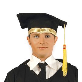 Graduation Birette voor volwassenen met gouden detail