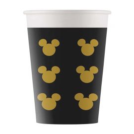 Gouden Mickey Mouse Bekertjes - 8 stuks