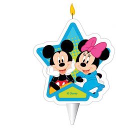 Mickey & Minnie Mouse 2D Kaarsen - 12 stuks