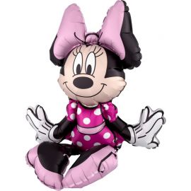Minnie Mouse Zittend Ballon - (38 x 45 cm)