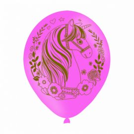 Roze Unicorn Latexballonnen - 6 stuks