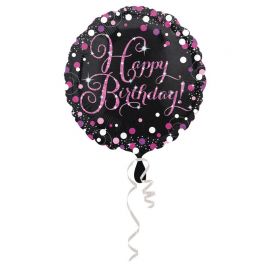 Happy Birthday Roze Folieballon