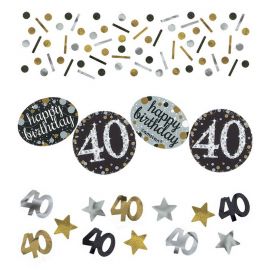 40e verjaardag Confetti