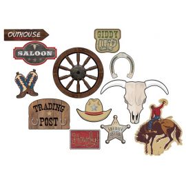 Western Land Decoraties - 12 stuks