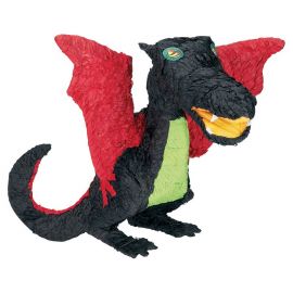 Zwart met Rode Draak Piñata online bestellen