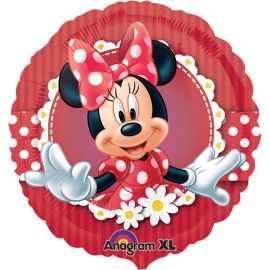 Ronde Minnie Mouse Rode Folie Ballon bestellen 